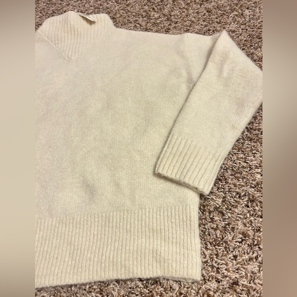 NWT Madewell Dillon Pullover Mock Turtleneck in Cream - Picture 6 of 8